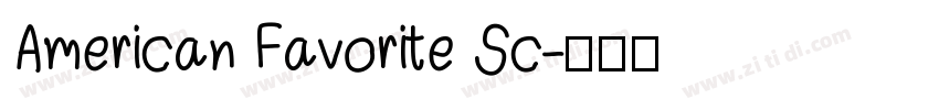 American Favorite Sc字体转换